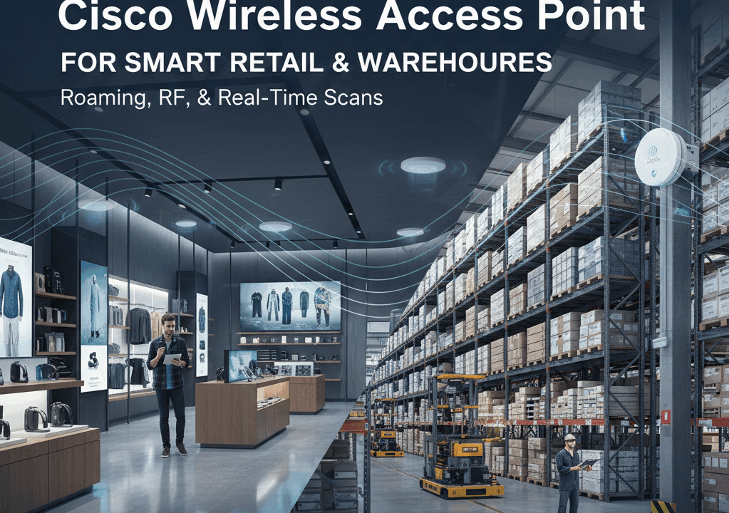Cisco Wireless Access Point for Smart Retail & Warehouses: Roaming, RF, and Real-Time Scans