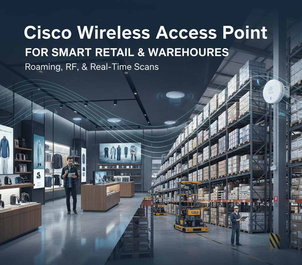 Cisco Wireless Access Point for Smart Retail & Warehouses: Roaming, RF, and Real-Time Scans